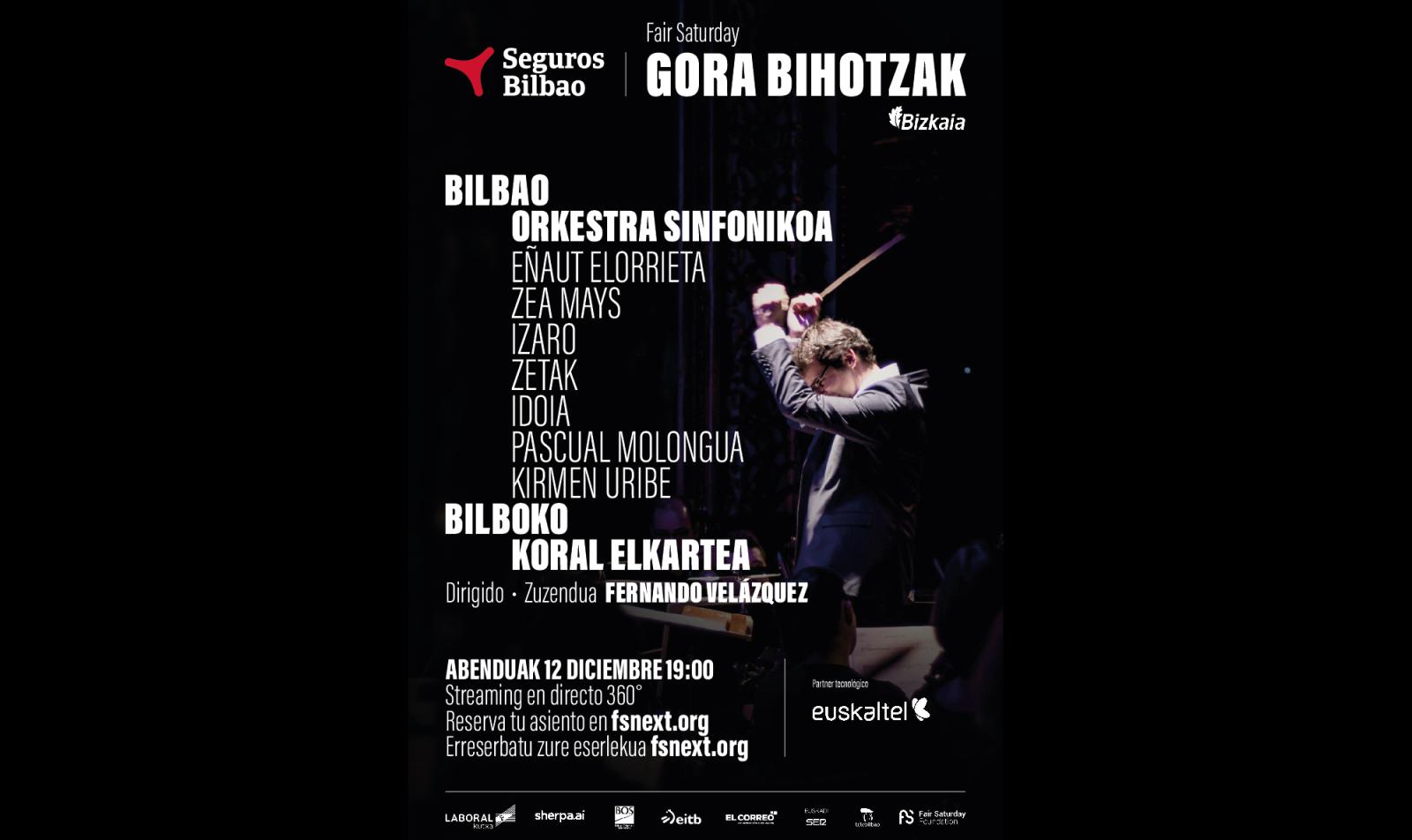 Cartel concierto Gora Bihotzak - Fair Saturday